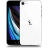 Picasee silikónový prehľadný obal pre Apple iPhone SE 2020 - Picasee - new logo - white