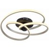 GLOBO 67183-40N GLYXAR stropné svietidlo D500mm LED 40W/2500lm 3000K čierna, nikel, biela