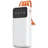AppleMix Externá batéria / powerbanka DUDAO - odpojiteľný kábel - USB-A / USB-C / Micro USB / Lightning - 10000 mAh - biela