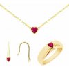 Eppi Rubínový set šperkov Roshni C43954