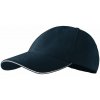 Malfini 6P SANDWICH 306 Čiapka unisex Tmavo modrá-Biela