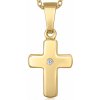 SOFIA zlatý prívesok krížik s diamantom PAC301-061