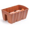 Prosperplast Crown Truhlík balkónový 39 x 28 x 20 terakota DCRO400