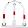 Bielo-červená oceľová parkovacia zábrana Elephant - šírka 49 cm, výška 52,5 cm