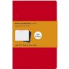 Moleskine Ruled Cahier - Red Cover (3 Set) (Brožovaná)