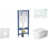 Geberit Duofix - Set predstenovej inštalácie, klozetu ME by Starck a dosky softclose, tlačidlo Sigma01, alpská biela SANI11CP3108