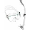 Potápačský a šnorchlovací set Cressi F1 & SUPERNOVA DRY transparentná/sivá CLSI