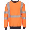 PORTWEST MODAFLAME FR703 / Nehorľavá a reflexná mikina, antistatická - HV oranžová XXXL