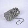Pletená bavlnená šnúra 6mm premium šedý melír-NS-9828