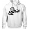 Florbal team - Oversized mikina pánska Moon - kratšia + širšia - XL ( Biela )