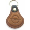 AUTO Two M Kožená kľúčenka Opel hnedá