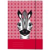 Herlitz Cute Animals A4 kartónový obal s gumičkou Zebra