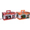 Stanica prenosná s 2 kovovými autami 24x15,5x12,5 cm (W038877)