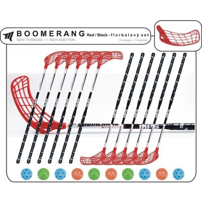 MPS Boomerang Red/Black 12 hokejok