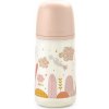 Suavinex Premium Gold dojčenská fľaša 270ml – fyziologický cumlík SX Pro (M) - RUZOVA