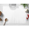 Biante Damaškové prestieranie na stôl Atlas Grádl DM-006 Biele - pásiky 2 cm 30x40 cm
