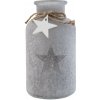 Clayre & Eef Dekoračné sklenená fľaša s hviezdou - Ø10 * 20 cm - Clayre & Eef