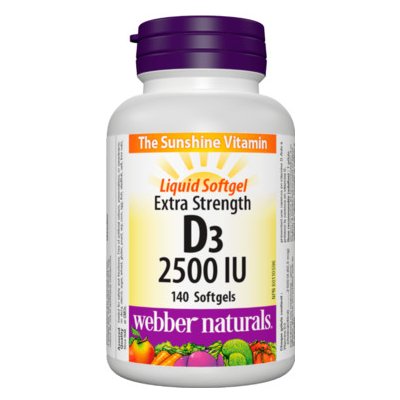 Webber naturals Vitamín D3 2500IU 140 toboliek
