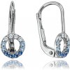 MINET JMG0027BSE01 - Náušnice z bieleho zlata s rôznofarebnými zirkónmi Au 585/1000 1,45g