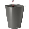 Lechuza Samozavlažovací kvetináč DELTINI antracitová, 15 x 15 x 19 cm