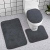 Sada koberčekov do kúpeľne 3-dielna sivá