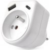 EMOS SK s.r.o. Zásuvkový adaptér EMOS (P0074) – 1x 230V, USB A+C, 15W