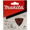 MAKITA P-33336 Brúsny papier K-320 / 94x94x94mm (6 otvorov, na kov, drevo ) (v balení: 10ks) - MAKITA P-33336