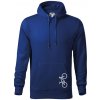 Bicykel na výšku - Mikina pánska Cape s kapucňou - 2XL ( Kráľovská modrá )
