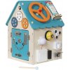 2Kids Toys Activity board Domček tyrkysový