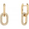 Daniel Wellington Luxusné pozlátené náušnice 2v1 Crystal Link DW00400594