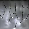 LED svetelné cencúle, 3x0,9 m, ľadovo biela, čierny kábel, 174 diód, IP67 (ILNX1309)