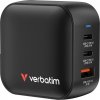 Verbatim Mini GaN Charger 70W, Vnútorný, AC, 20 V, Čierna