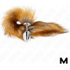 Kink - Anal Plug Size M 8 X 3.5 cm With Synthetic Tail 40 cm Brown