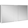 Keuco Royal Match - Zrkadlová skrinka s LED osvetlením, 130x70x16 cm, strieborný elox 12805171311