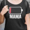 Tričko s potlačou MAMA Dámsky Čierna XL