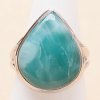 Nefertitis Larimar prsteň striebro Ag 925 LOT433 - 60 mm (US 9,5), 7,4 g