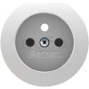 Berker Centrálny diel pre zásuvku Berker R.1/R.3/R.8, biela lesklá
