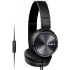 SONY slúchadlá MDR-ZX310AP, handsfree, čierne MDRZX310APB.CE7