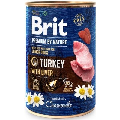 Brit Premium by Nature Dog konz. - Turkey with Liver 400 g