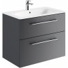 Geberit Selnova Square umývadlo so skrinkou 80 cm sivá 501.241.00.1