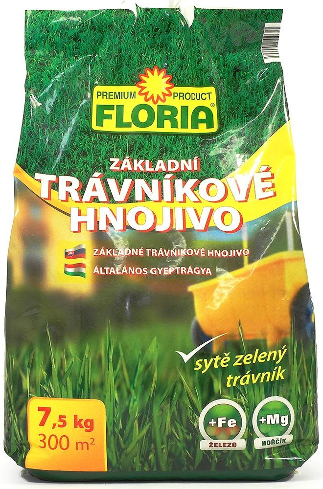 Agro FLORIA Trávníkové hnojivo s odpuzujícím účinkem proti krtkům 7,5kg