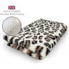DRYBED Premium Vet Bed Leopard hnedý + krémový 100 x 75 cm