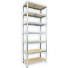 Kovový regál Biedrax 50 x 90 x 210 cm, pozinkovaný - 7 políc MDF