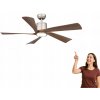 Globo Lighting Modesto stropné svietidlo s ventilátorom 1x20 W, sivá-drevo