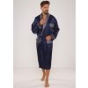 Pánsky župan Adam Satyna 940 Dark blue - De Lafense 3XL tmavě modrá