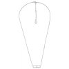 Fossil Originálny strieborný náhrdelník so zirkónmi JFS00636040