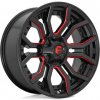 FUEL Fuel D712 Rage 9x20 5x127 ET1 Gloss Black Red Tinted Clear 87.1