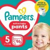 Pampers Active Baby Pants Plienkové nohavičky, veľkosť 5, 11kg-17kg, 96 ks