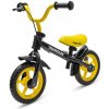 Detský balančný bicykel s brzdou Baby Mix Traveller čierny