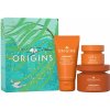 Origins Holiday Origins GinZing™ Energizing Rich Cream revitalizačný hydratačný krém pre suchú pleť 50 ml + Origins GinZing™ Refreshing Scrub Cleanser osviežujúci peeling na tvár 30 ml + Origins GinZi